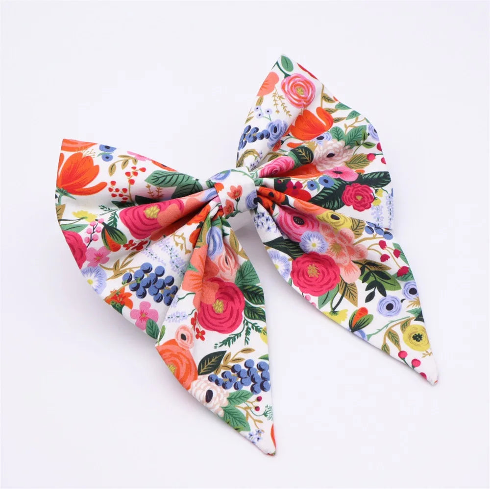 Flower Bandana Dog Collar & Leash Set