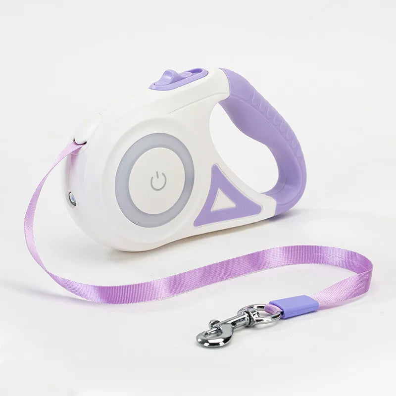 LED Streamer Retractable Dog Leash