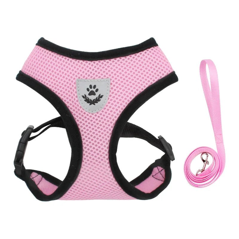 Breathable Cat Harness Vest & Leash Set