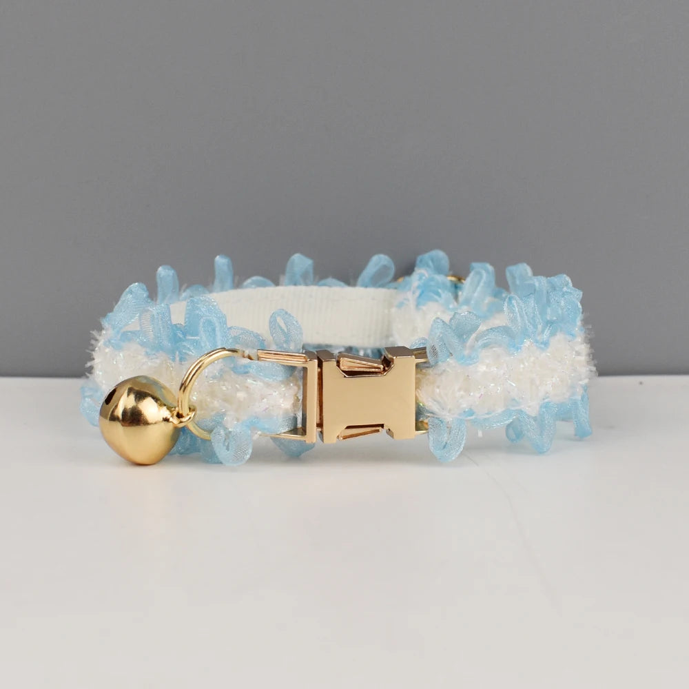 Lace Cat Collar with Bell — Personalized