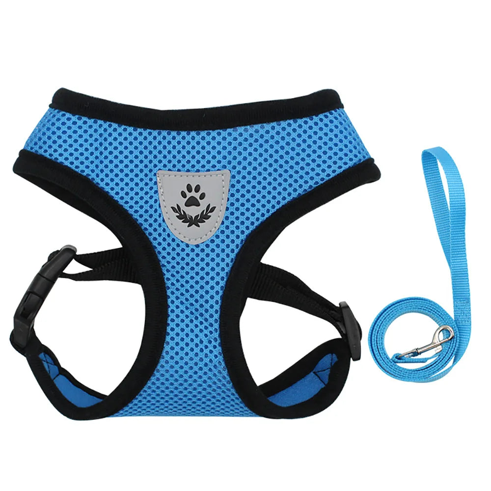 Breathable Cat Harness Vest & Leash Set