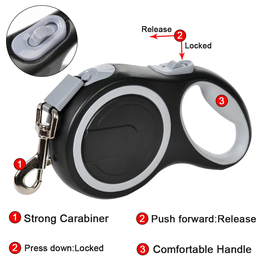 Heavy-Duty Retractable Dog Leash